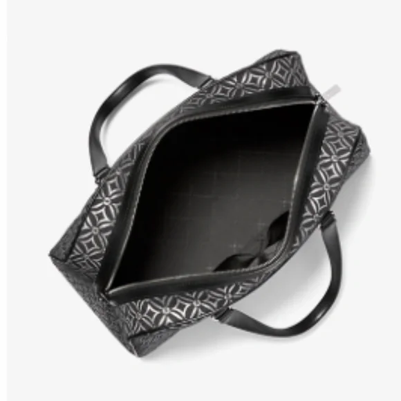 Jet Set Travel Extra-Large Metallic Logo Jacquard Weekender Bag - Picture 5 of 8